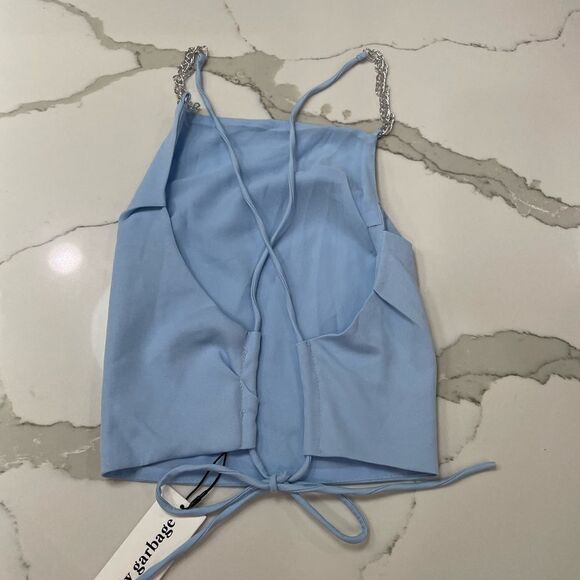 Pretty garbage tank top with open back - Picture 2 of 7